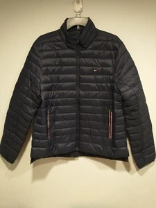 Chaqueta acolchada Tommy Hilfiger Primaloft para hombre talla M adaptable azul marino - Imagen 1 de 18