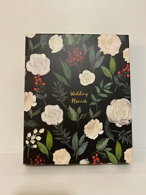 Luxury UK Wedding Planner Book Journal Keepsake Gift In Box Marriage Black White - image 1 of 4