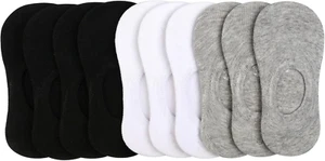 10 Pairs No Show Socks for Girls Boys Anti-Slip Low Cut Kids Socks 5-6 Years - Picture 1 of 12