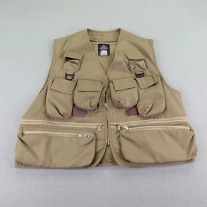 Vintage Columbia Vest Mens XL Brown Fly Fishing Padded Fisherman Outdoors - Picture 1 of 10
