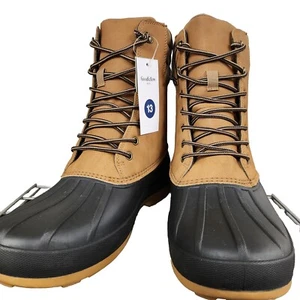 Men's Cody Waterproof Duck Boots - Goodfellow & Co Brown 13 - Picture 1 of 6