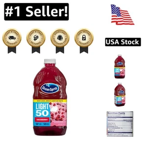 64 Fl Oz Cran50 Cranberry Juice: Refreshing, 50 Calories, Real Fruit Taste - Picture 1 of 9