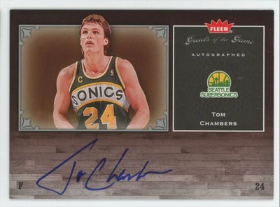 2005-06 Fleer Greats of the Game Tom Chambers Auto Sonics #GG-TC A1 - Image 1 of 2