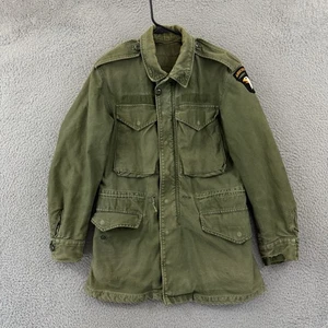 Vintage M65 OG 107 Field Coat Women’s Small Green Vietnam Military Airborne Zip - Picture 1 of 12