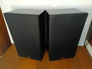 Vintage AIWA SX-712A Speakers 20W 4 Ohm Black TESTED+ WARRANTY - Picture 1 of 12