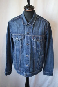 Vintage LEVI LEVIS Denim Trucker Western Jacke Gr. Large Rock Mod Rockabilly - Bild 1 von 16