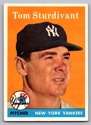 1958 TOPPS #127 TOM STURDIVANT YANKEES - Image 1 of 3