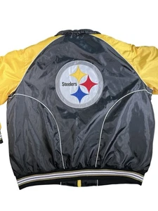 NFL Pittsburgh Steelers Men's Winter Bomber Jacket Coat Adult XXXL Football - Picture 1 of 8