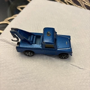 Corgi Juniors England Land Rover Pickup Tow Truck 24 Hour Crash Service Blue VGC - Picture 1 of 4