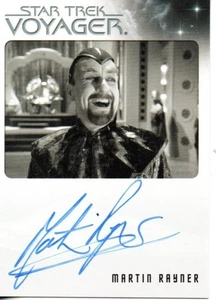 Star Trek Voyager Quotable Auto Card Martin Rayner "Dr. Chaotica" - Picture 1 of 2