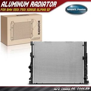 Radiator w/o Transmission Oil Cooler for BMW 550i xDrive 750i xDrive Alpina B7 - Picture 1 of 8