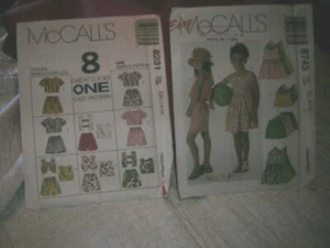 McCall's Patterns Two(2) Sets Child Sz7 8 10 #8231 Sz 6 7 8 #8743 Uncut NOS - Picture 1 of 6
