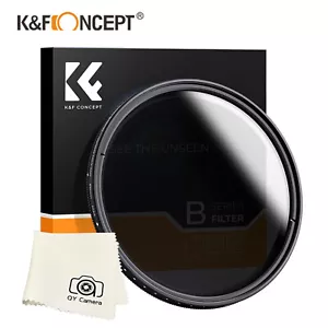 K&F Concept Filter Neutral Density ND 2-400 49/52/55/58/62/67/77/82mm fader DSLR - Picture 1 of 10