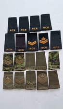 CANADIAN ARMED FORCES 'RCR' RANK SLIP ONS