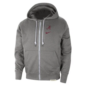 Men's Nike Heather Gray Alabama Crimson Tide Standard Issue Full Zip Hoodie XL - Picture 1 of 8