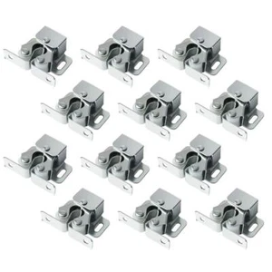 12 Pack Double Ball Roller Latches Cabinet Door Cupboard Closet Catch Latch - Picture 1 of 7