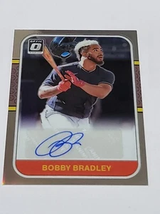 2021 DONRUSS OPTIC RETRO 1987 AUTOGRAPH SILVER PRIZM BOBBY BRADLEY  #RS87-BB - Picture 1 of 2