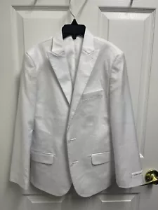 Calvin Klein Suit Boy Kids size 10 White Blazer - Picture 1 of 4