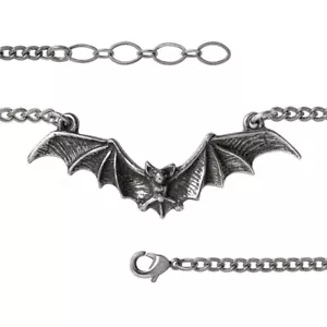 Alchemy Gothic Flying Vampire Bat Chain Bracelet Wings Goth English Pewter A142 - Picture 1 of 3