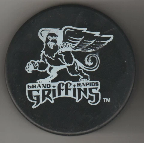 Grand Rapids Griffins White Albino Griffin IHL Hockey Puck Slovaki Eagle Head Cover