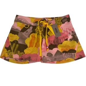 Wesc pantaloncino donna Fittja Board multicolore astratto con coulisse tasca XS nuovo - Foto 1 di 8