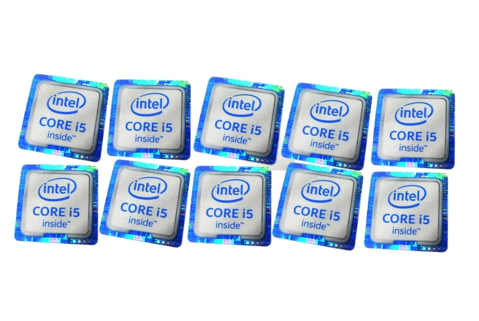 10 PCS Sticker for CORE i5 inside Skylake Case Badge Logo Decal 18mm x 18mm - Image 1 of 1
