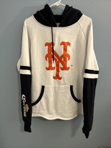 New York Mets Hoodie W/ Corona Hit On Sleeve Size Large Cover