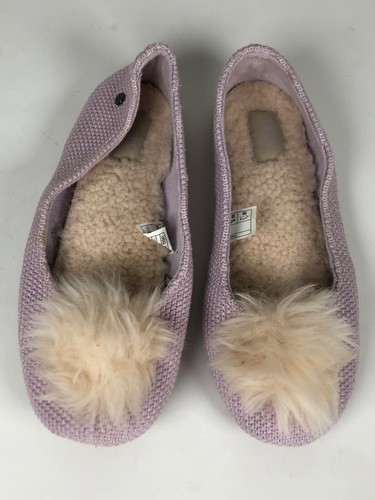Scarpe casual ballerine UGG da donna taglia 8 39 EU in maglia viola chiaro
