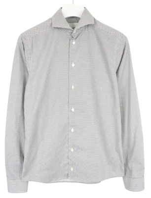 Eton Brighton Super Slim Camicia Formale Uomo Piccolo Cutaway con Bottoni - Immagine 1 di 4