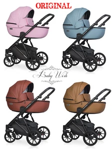 RIKO BASIC MONTANA ECCO BABY PRAM 2in1 CARRYCOT + PUSHCHAIR - Picture 1 of 63
