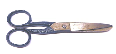 Sewing Scissors Shears 1950s Ornate Handle 5 inches Long Vintage  - Image 1 of 4