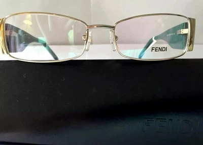 Gafas Fendi F923R, nuevas, verde claro de metal para mujer Foto 1 de 4