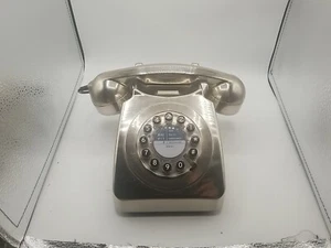 Retro 1960s Telephone Rotary Style Push Button 746 Phone Wild Wolf CHROME Corded - Picture 1 of 11