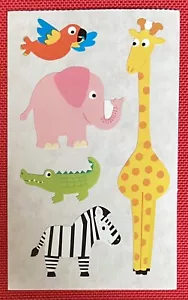 NUEVAS pegatinas de la señora Grossman CHUBBY ZOO ANIMALS 2007 pegatina retirada por yarda - Imagen 1 de 2