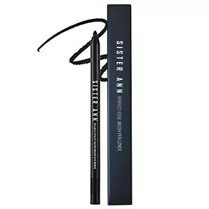 SisterAnn Waterproof Eye Pencil Sharpener Shadow Liner 07 Matt Black Duo 1ea - Picture 1 of 12