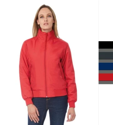 Damen Crew Bomber Jacke B&C wind- und wasserdicht XS bis 2XL Steppjacke JW962 - Bild 1 von 2