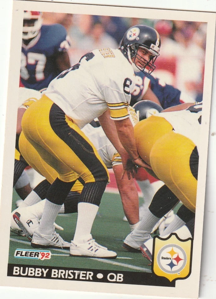 FREE SHIPPING-MINT-1992 Fleer Bubby Brister #341 PLUS STEELERS BONUS CARDS - Image 1 of 1