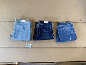 3 Girls Kids Size 12 Justice Jeans Jegging Legging Lot 2 New With Tags 5F65 - Picture 1 of 5