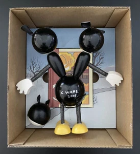 Chris Ware SIGNED 6" Quimby the Mouse Toy & Book Set AUTOGRAPHED Sparky + SKETCH - Picture 1 of 6