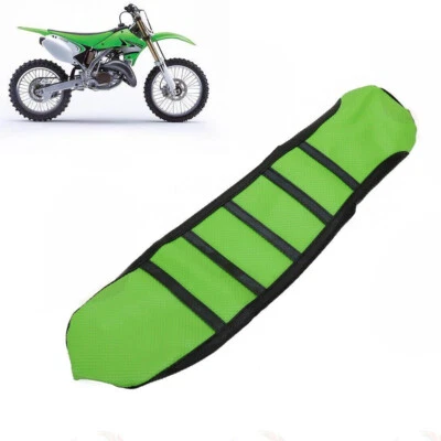 Gripper Soft Seat Cover Motorcycle Motor Ribbed Fit For Kawasaki KX125 1999-2002 - Image 1 of 4