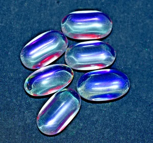150.55 CT Natural Rainbow Color Mystic Quartz Lot Of 6 Pcs Tumble Shape Gemstone - Picture 1 of 6