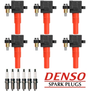 Ignition Coil & Denso Iridium Spark Plug For Subaru Tribeca Legacy Outback UF287 - Picture 1 of 3