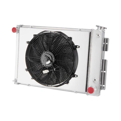 3 Row Radiator&Shroud Fan For 67,68&1969 Chevy Pontiac Camaro Firebird Big Block - Image 1 of 4