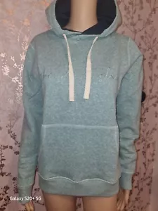 Talla 8-22, precio de venta sugerido por el fabricante £60, nuevo pez extraño Althea Eco Snow Marl Pop Sudadera con Capucha, Azulada - Imagen 1 de 6