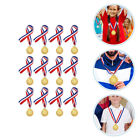  12 Pcs School Medals Gold Prizes for Sports Bronze Silver Toy Ears of Wheat