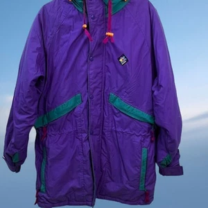 Woolrich Sigmet Gear Retro 80s 90s Jacket Snowboard Jacket Color Block Medium - Picture 1 of 16