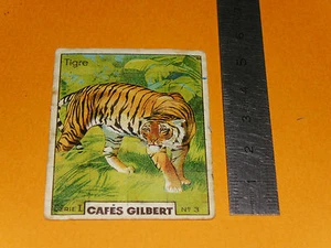 CHROMO 1936 CAFES GILBERT TIGRE - Imagen 1 de 2