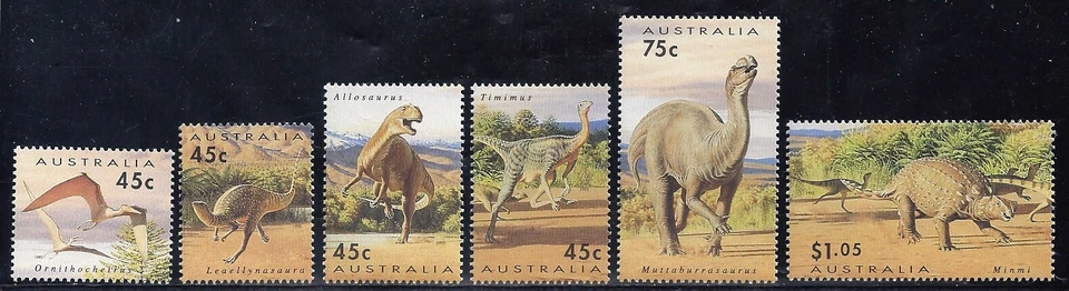 AUSTRALIA (SCOTT #1342-47) - 1993 DINOSAURS - SET (6) MNH - Image 1 of 1
