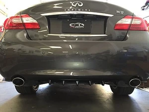 Difusor trasero Infiniti M37 Sharkfin prepintado en negro mate - Imagen 1 de 6