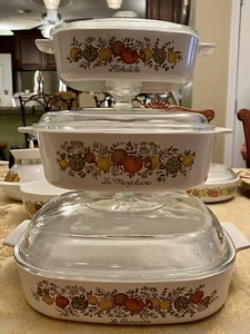 6 piezas Corning Ware Spice Of Life Le Marjolaine, Romero, Echalote Cazuela Pyrex - Imagen 1 de 7